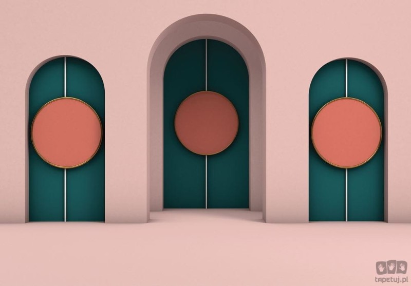 Fototapeta Geometryczne łuki w stylu art deco