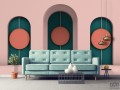 Fototapeta Geometryczne łuki w stylu art deco