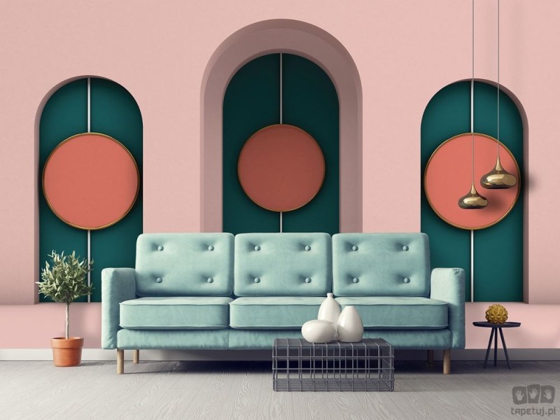 Fototapeta Geometryczne łuki w stylu art deco