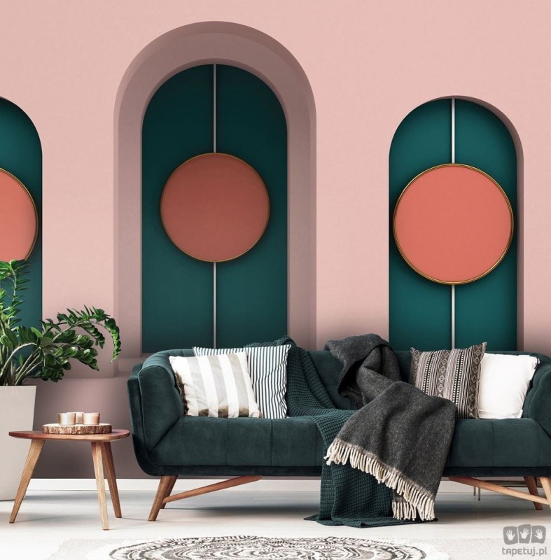 Fototapeta Geometryczne łuki w stylu art deco