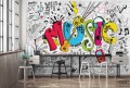 Fototapeta Graffiti music