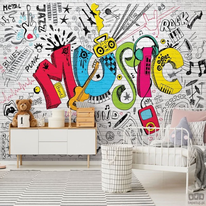 Fototapeta Graffiti music