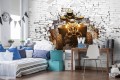Fototapeta Quad i ceglany mur 3D
