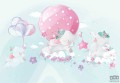 Fototapeta dla dzieci Słoniki i balony