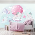 Fototapeta dla dzieci Słoniki i balony
