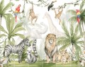 Fototapeta dla dzieci Dżungla safari 46719