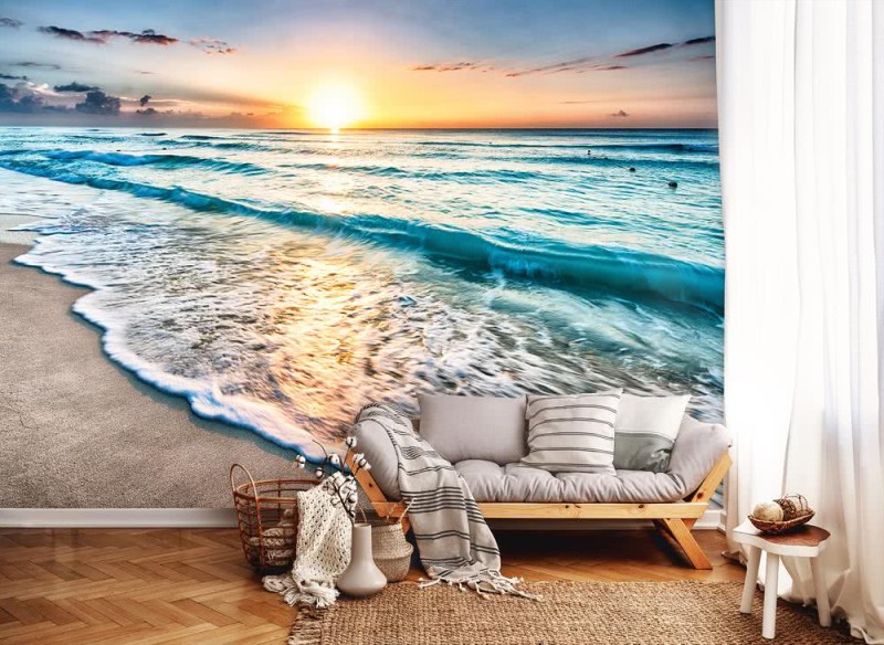 Fototapeta Zachód słońca na plaży