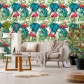 Fototapeta Flamingi na liściach