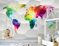 Fototapeta Kolorowa Mapa