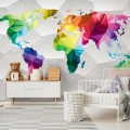 Fototapeta Kolorowa Mapa