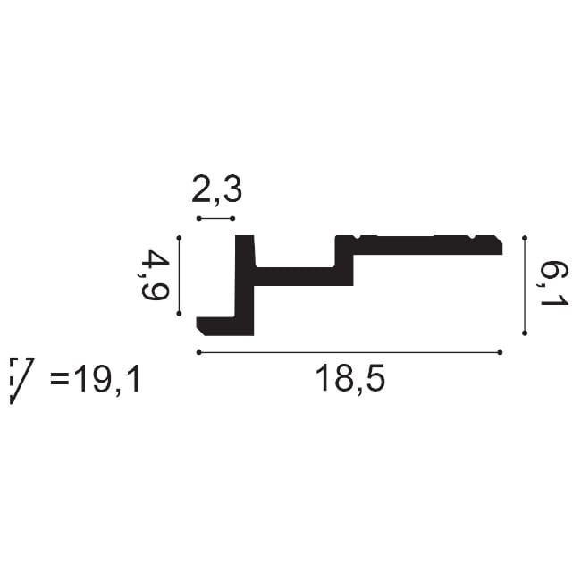 Listwa sufitowa gzyms C396 Orac Decor