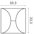 Panel ścienny 3D Circle W107 Orac Decor