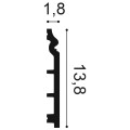 Listwa przypodłogowa malowana SX118 RAL9003 Orac Decor