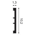 Listwa przypodłogowa malowana SX163 RAL9003 Orac Decor