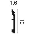 Listwa przypodłogowa malowana SX173 RAL9003 Orac Decor