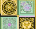 Kolorowa tapeta z ozdobnym motywem Versace