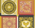 Kolorowa tapeta z ozdobnym motywem Versace