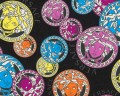 Kolorowa tapeta głowy Meduzy logo Versace