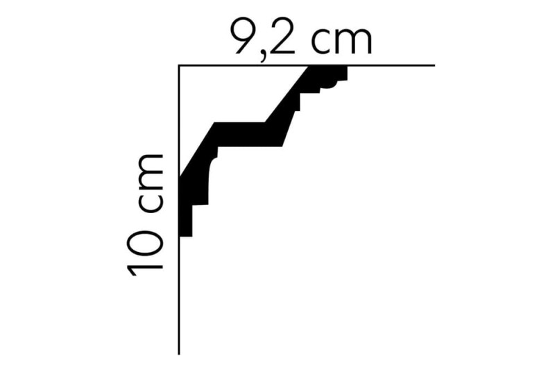 Listwa sufitowa z ozdobnym ornamentem MDA007 Mardom Decor