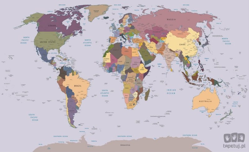 Fototapeta MAPA ŚWIATA 2142