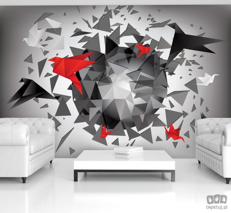 Fototapeta origami - geometryczna abstrakcja
