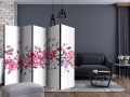 Parawan 5-częściowy - Kwiaty i motyle II [Room Dividers]