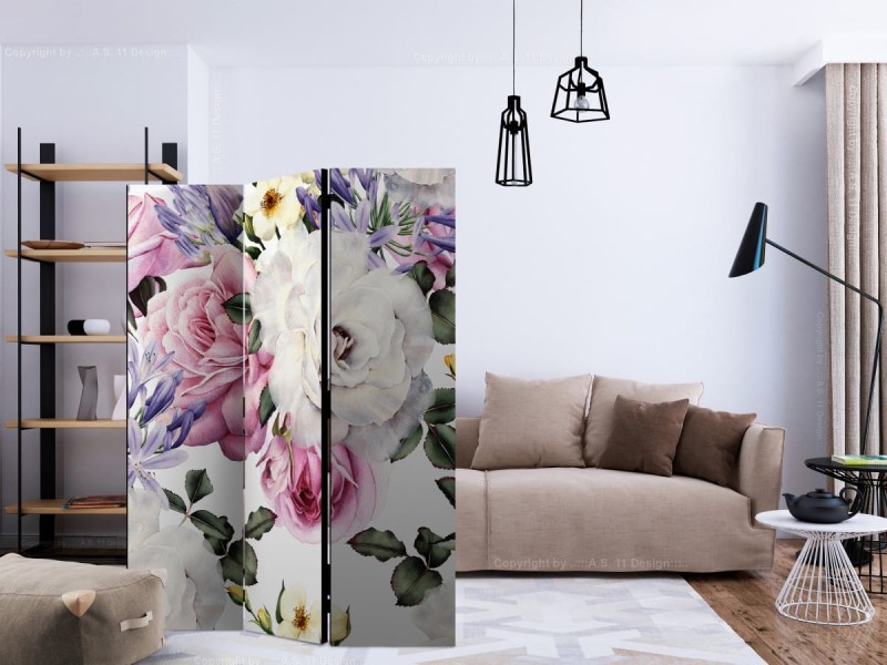 Parawan 3-częściowy - Sentymentalny ogród [Room Dividers]