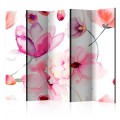 Parawan 5-częściowy - Różowe kwiaty II [Room Dividers]
