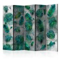 Parawan 5-częściowy - Modernistyczna dżungla II [Room Dividers]