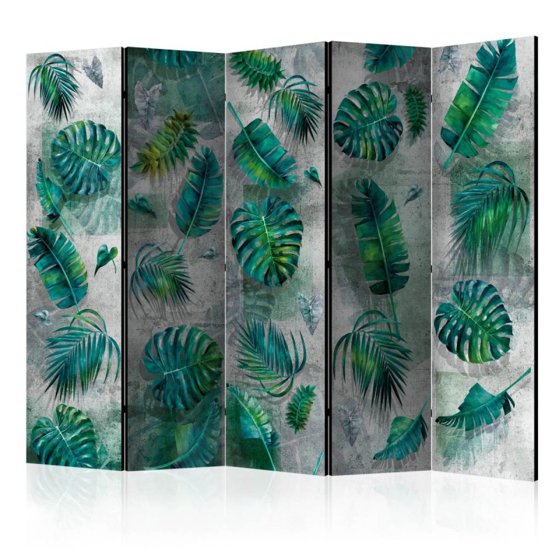 Parawan 5-częściowy - Modernistyczna dżungla II [Room Dividers]