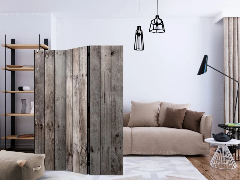 Parawan 3-częściowy - Stuletnie drewno [Room Dividers]
