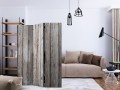 Parawan 3-częściowy - Skandynawskie drewno [Room Dividers]