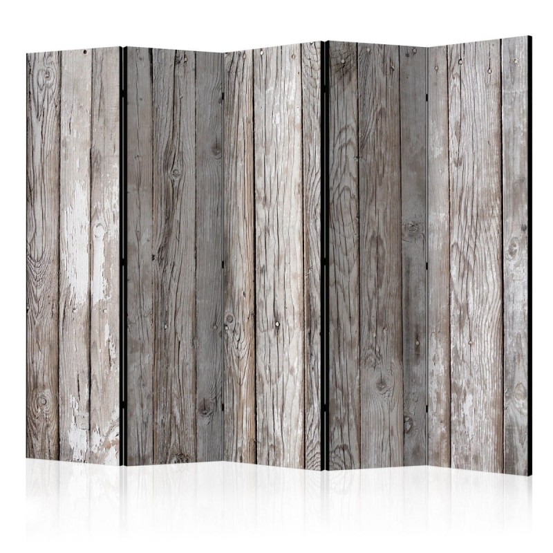 Parawan 5-częściowy - Skandynawskie drewno II [Room Dividers]