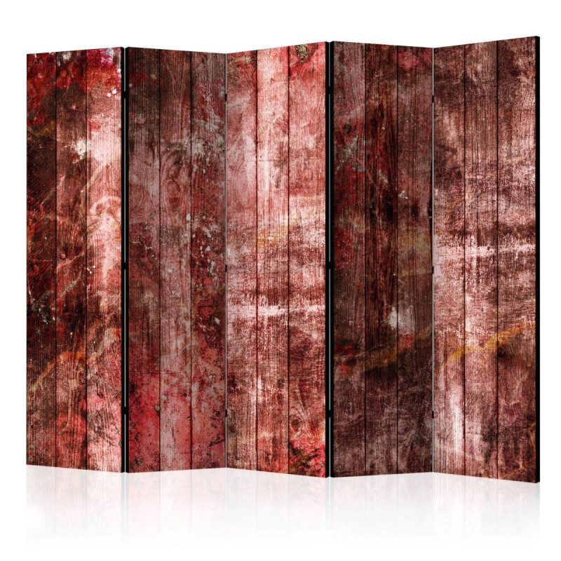 Parawan 5-częściowy - Purpurowe drewno II [Room Dividers]