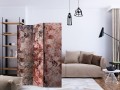 Parawan 3-częściowy - Koralowy bukiet [Room Dividers]