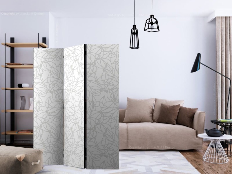 Parawan 3-częściowy - Roślinna plątanina [Room Dividers]