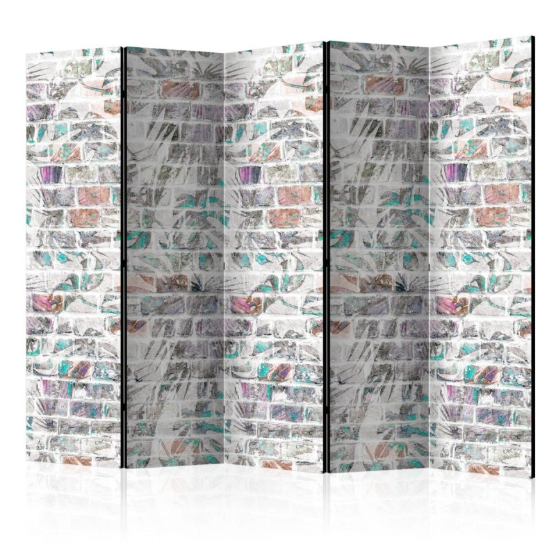 Parawan 5-częściowy - Palmowa ściana II [Room Dividers]