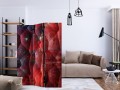 Parawan 3-częściowy - Purpurowy relief [Room Dividers]