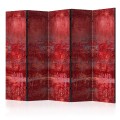Parawan 5-częściowy - Karminowy koncert II [Room Dividers]