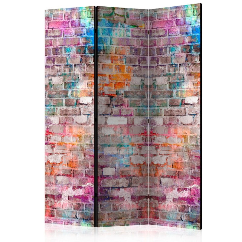 Parawan 3-częściowy - Chromatyczny mur [Room Dividers]
