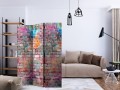 Parawan 3-częściowy - Chromatyczny mur [Room Dividers]