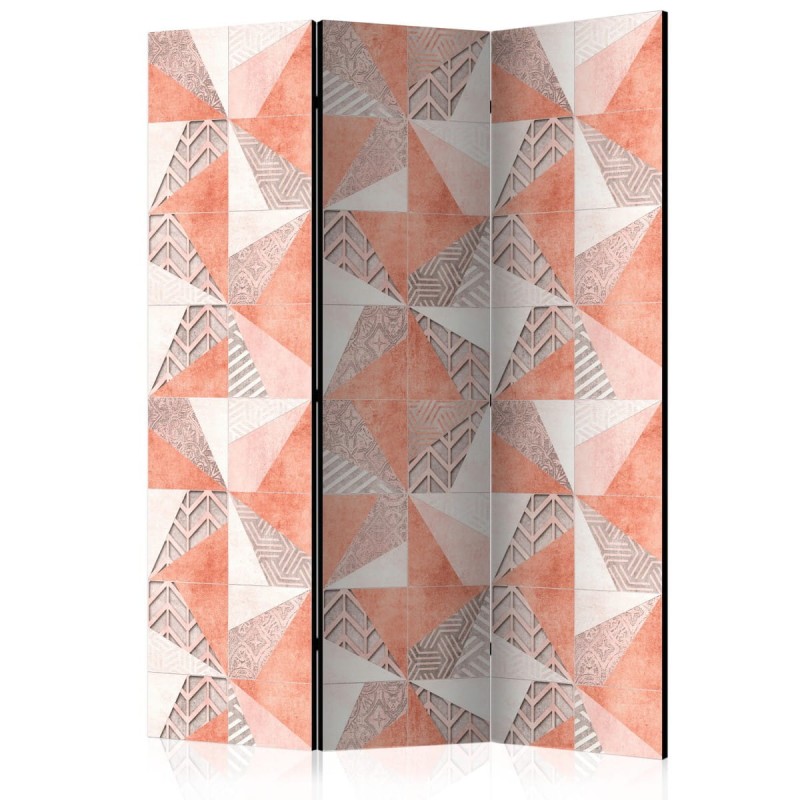 Parawan 3-częściowy - Geometria wiosny [Room Dividers]