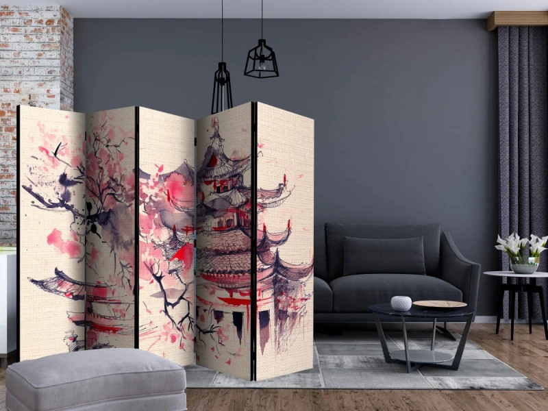 Parawan 5-częściowy - Dom Szoguna II [Room Dividers]