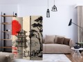 Parawan 3-częściowy - Domek nad stawem [Room Dividers]