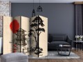 Parawan 5-częściowy - Domek nad stawem II [Room Dividers]