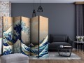 Parawan 5-częściowy - Wielka fala w Kanagawie II [Room Dividers]