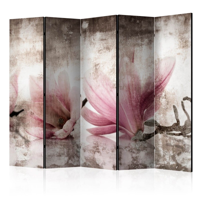 Parawan 5-częściowy - Zabytkowe magnolie II [Room Dividers]