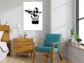 Obraz - Banksy Mona Lisa with Rocket Launcher (1-częściowy) pionowy