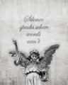 Fototapeta posąg anioła z napisami