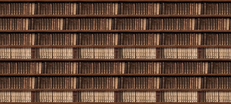 Fototapeta biblioteczka w stylu vintage